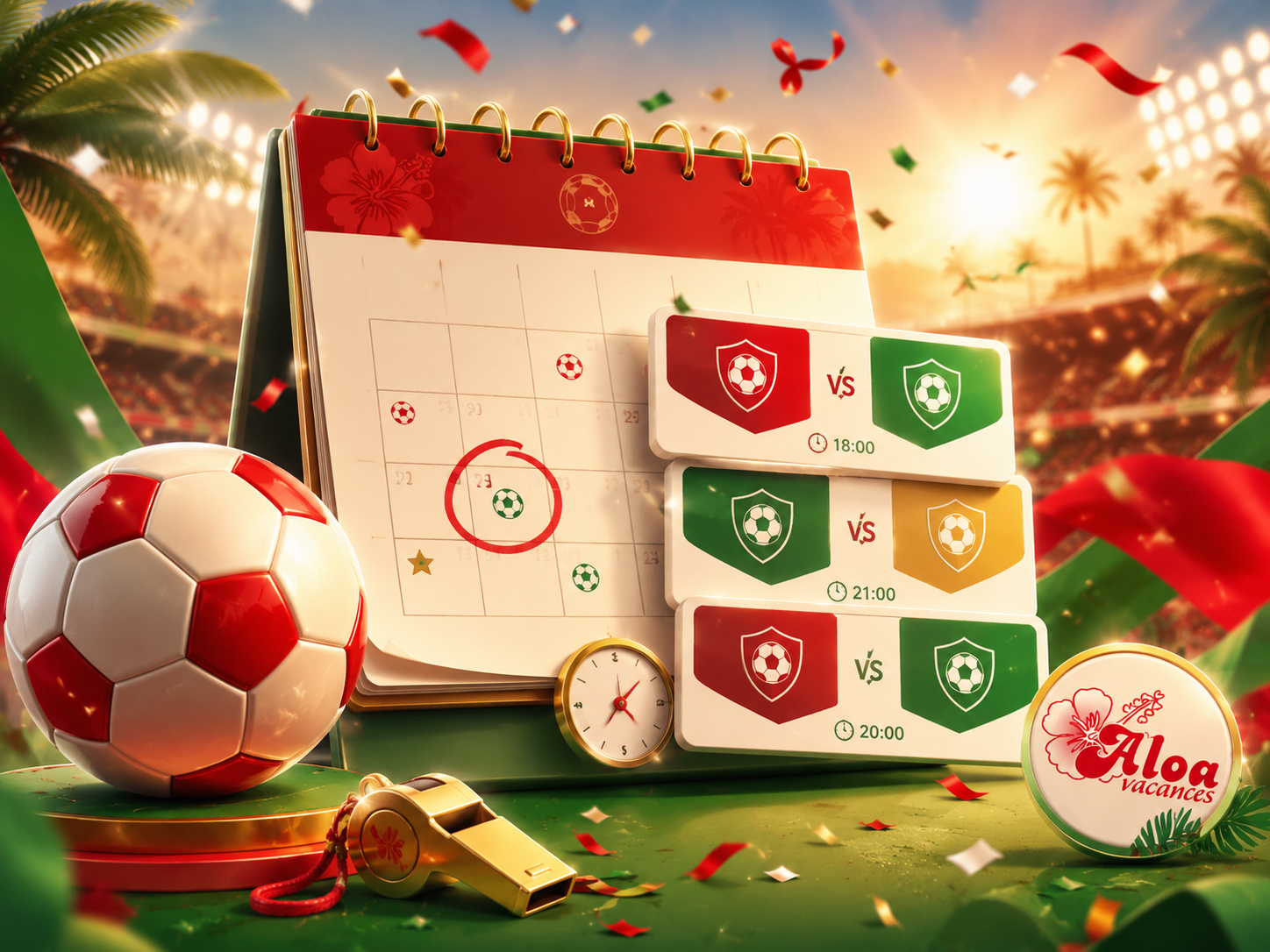 Calendrier des matchs ALOA Vacances